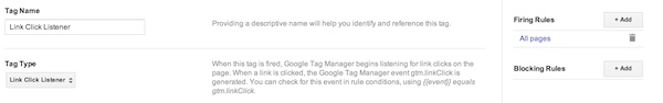 Link Click Listener google tag manager