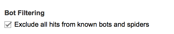 bot filtering google analytics