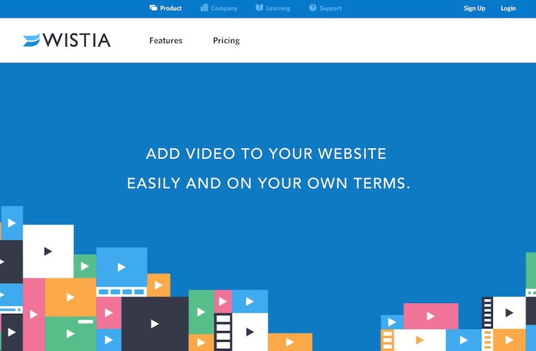 wistia home page