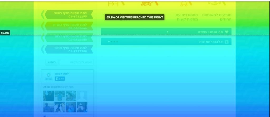 scroll tracking map