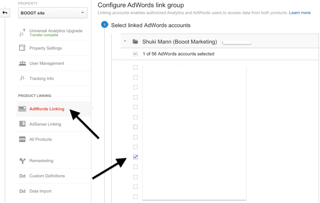  adwords link analytics