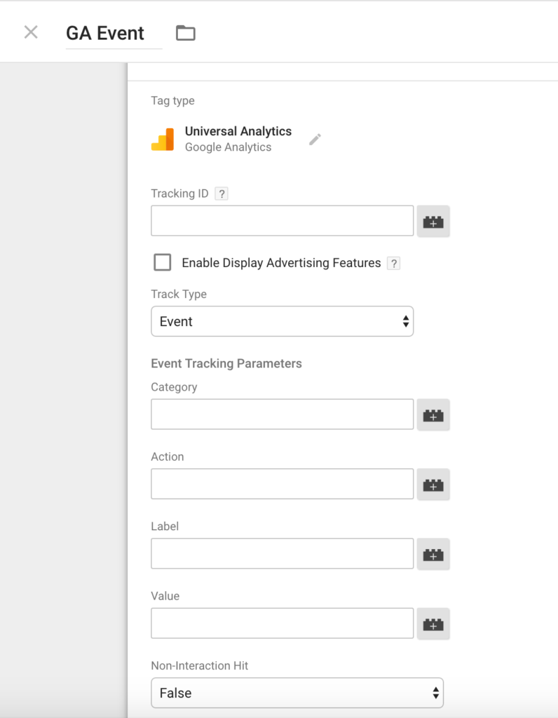 google analytics event