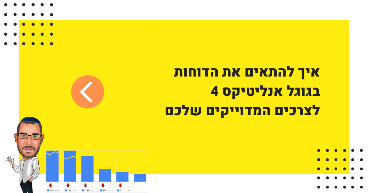 סרטון הדרכה: כך תתאימו את הדוחות בגוגל אנליטיקס 4 לצרכים שלכם