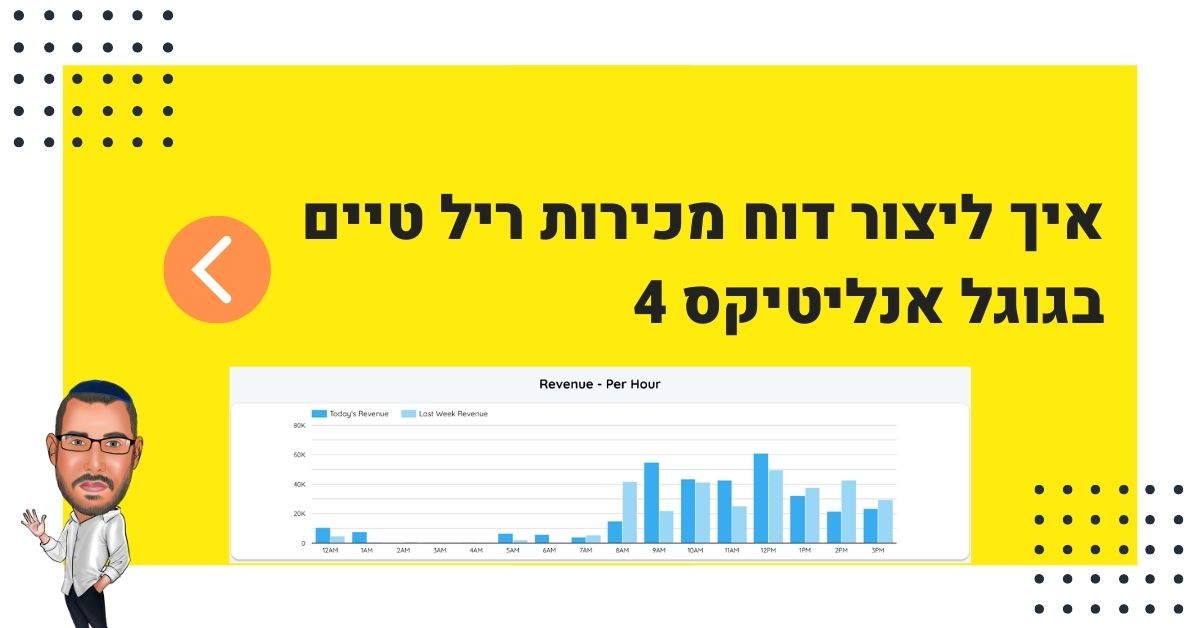 דוח מכירות ריל טיים לאתרי איקומרס