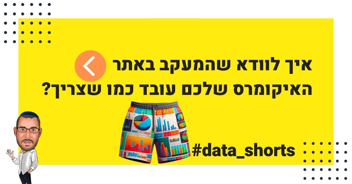 בדיקת אנליטיקס עצמית לאתרי איקומרס לקראת רבעון 4