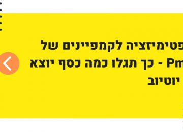 אופטימיזציה לקמפיין פימקס – איך לגלות כמה כסף יצא על יוטיוב?